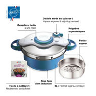 Image sur CLIPSOMINUT'® DUO 5L Cocotte-minute® Bleu Boréal